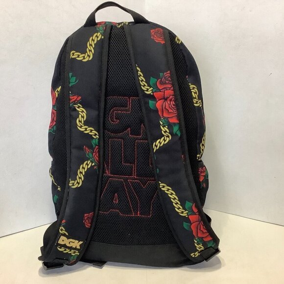 DGK All Day Everyday Backpack Roses Black Gold - Picture 6 of 10